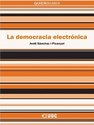 cover image of La democracia electrónica